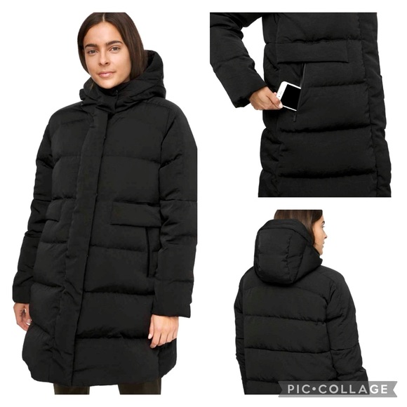 NWT!🍒LULULEMON IN A FLURRY PARKA sz 12 BLACK 550-Fill Jacket Brave Wunder Puff - Picture 8 of 15